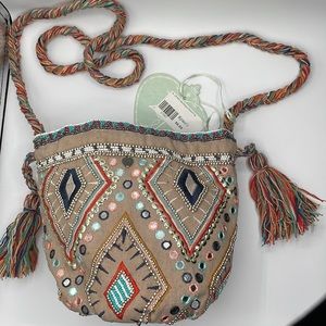 Z&L brand glass beaded purse New with tags